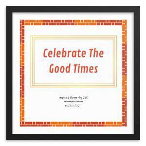 INB: Celebrate Good Times! Framed Wall Art - White